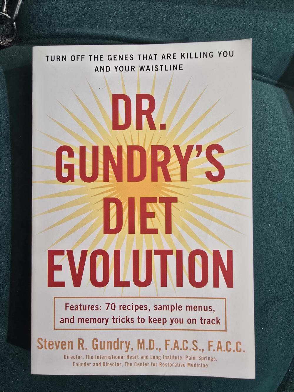 Diet Evolution by Steven R. Gundry - White/Yellow/Red